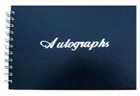 Blue Wire-o Autograph Book